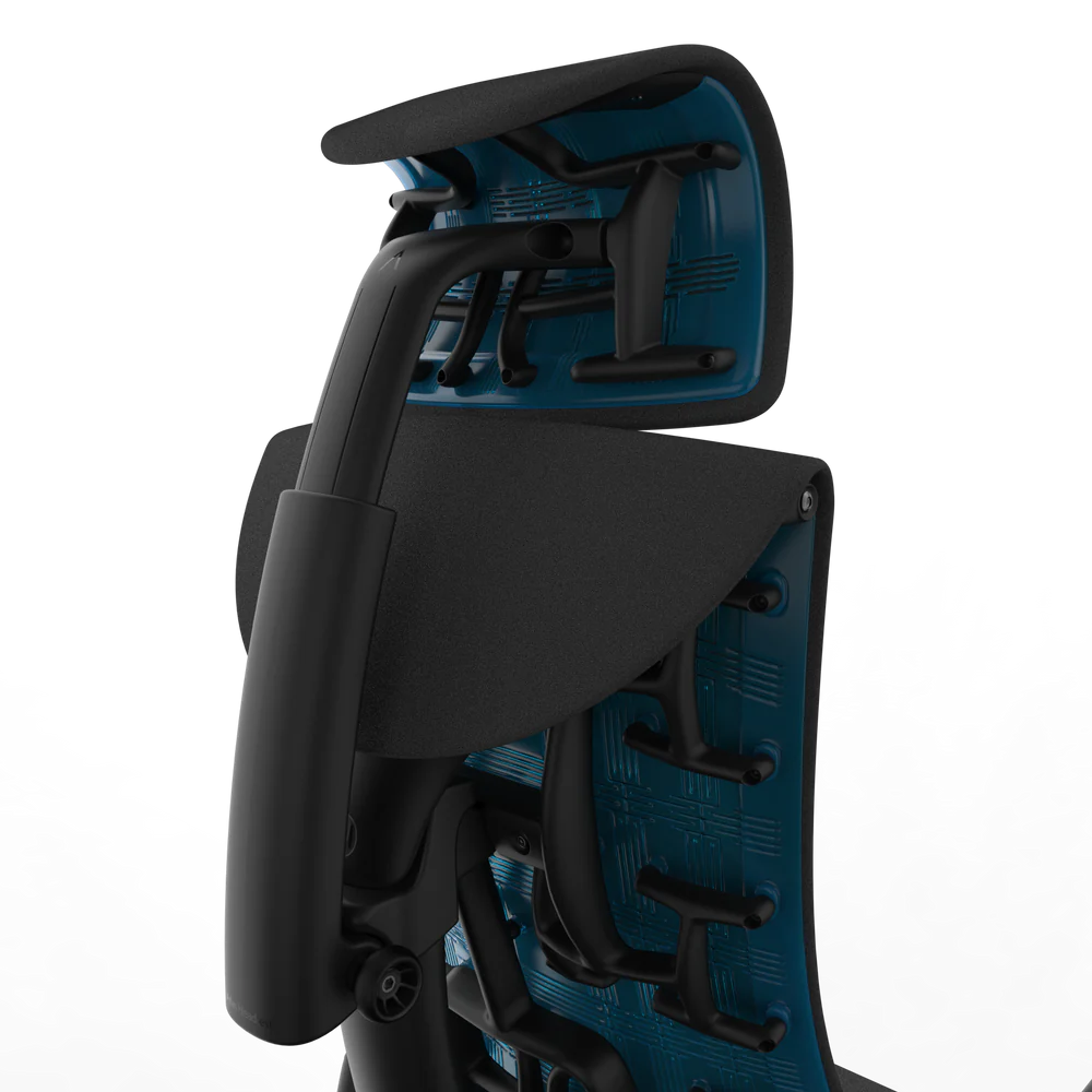 Poggiatesta Atlas per Herman Miller Embody (nero ciano gaming)