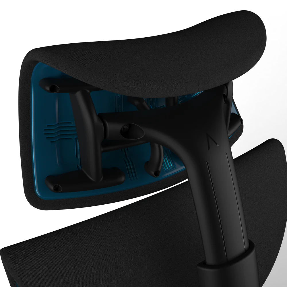 Poggiatesta Atlas per Herman Miller Embody (nero ciano gaming)