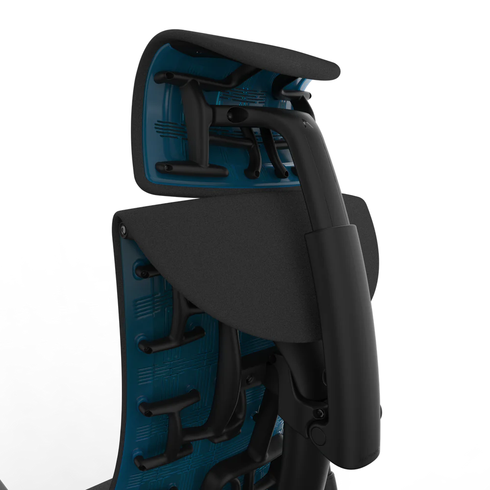 Poggiatesta Atlas per Herman Miller Embody (nero ciano gaming)